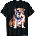 American Flag Patriotic Bulldog 4Th Of July 2025 Usa Men
