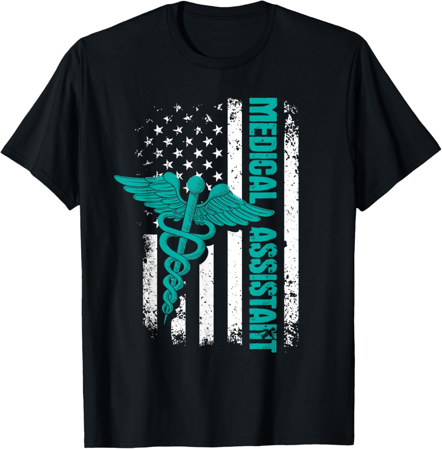 Medical Assistant Usa American Flag Healthcare Worker Cma