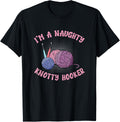 I'm A Naughty Knotty Hooker Funny Crocheting Yarn