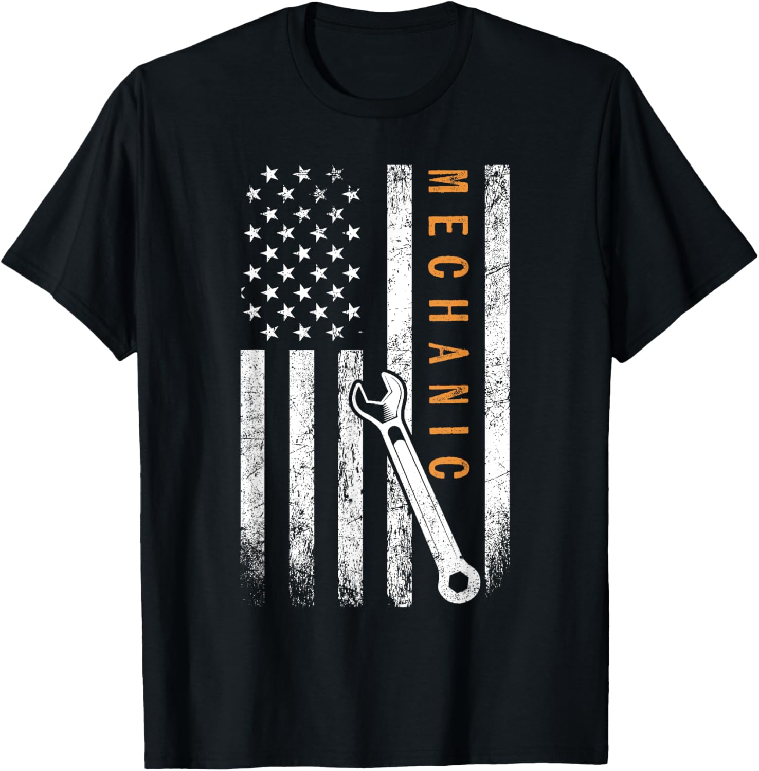 Mechanic American Flag Design