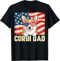 Best Corgi Dad Ever Usa Flag Patriotic Dog Lover 4Th Of July