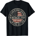 40Th Birthday Vintage 1985 Limited Edition American Flag