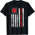 Vet Tech Veterinary Technician American Flag Paw Print Gift