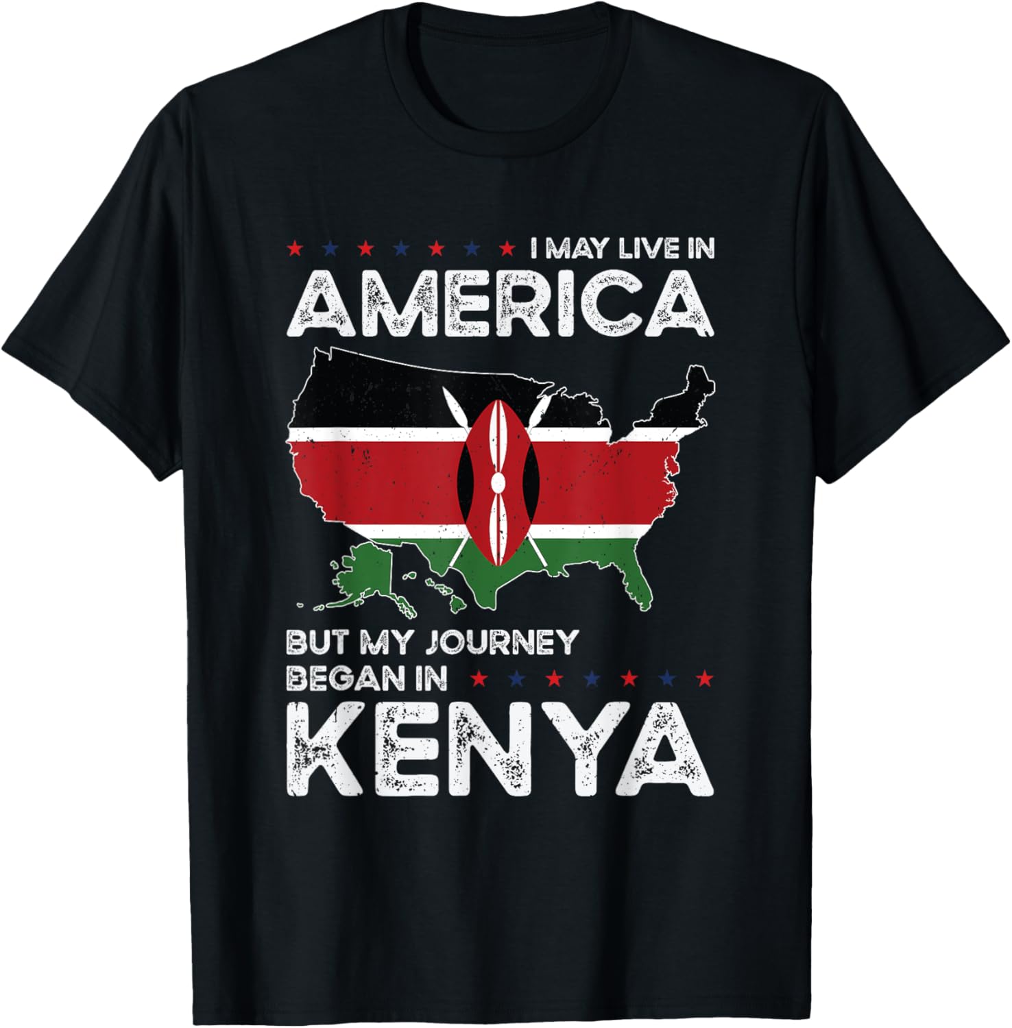 Kenyan American Patriot Usa Grown Kenya Us Flag