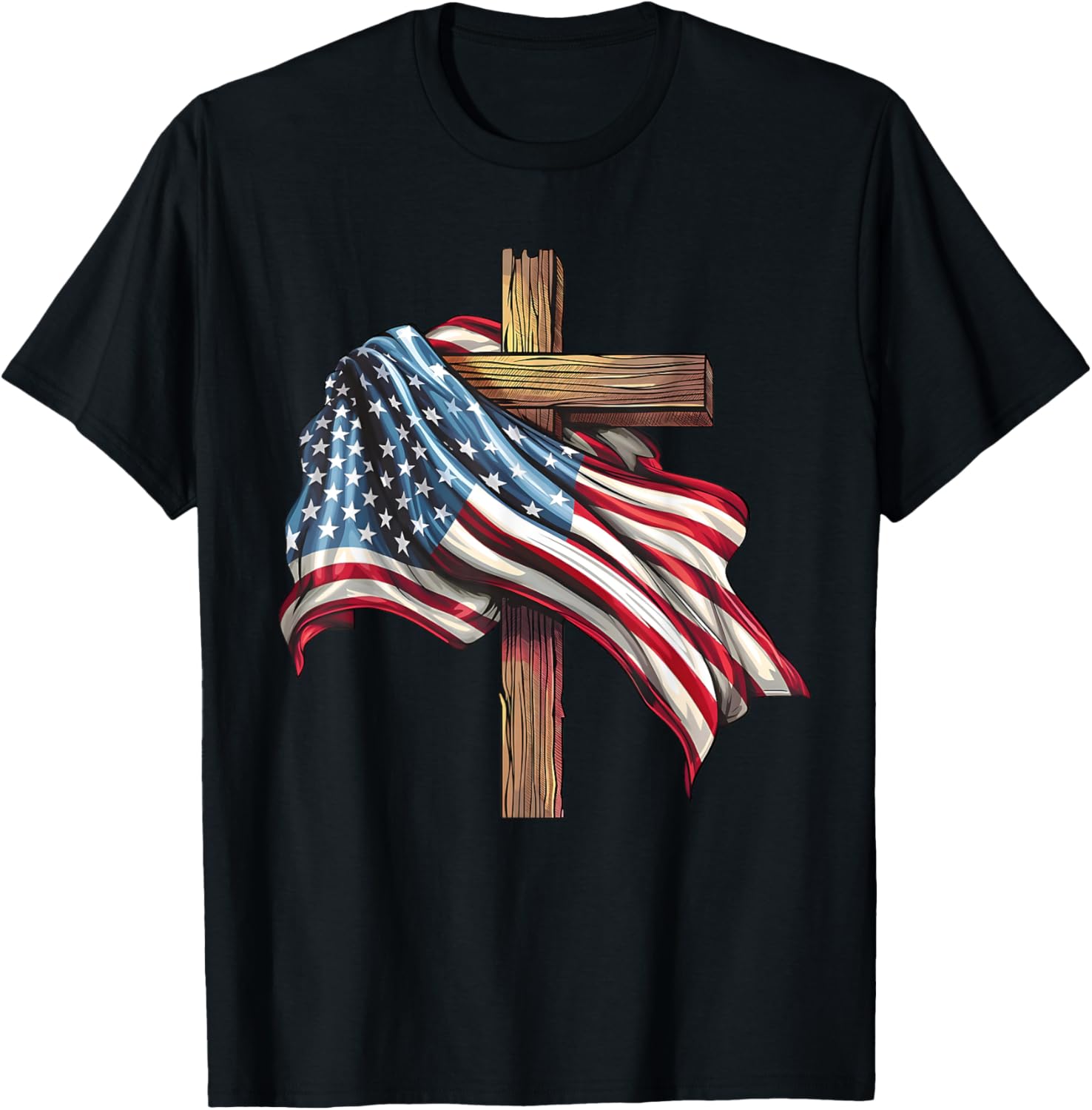 Jesus Christ Stars Stripes American Patriotic 4Th Of July