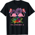 Flamerica Flamingo With Uncle Sam Hat 4Th Of July Usa Flag