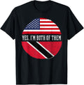 Half American Half Trinbagonian Usa Flag Trinidad And Tobago
