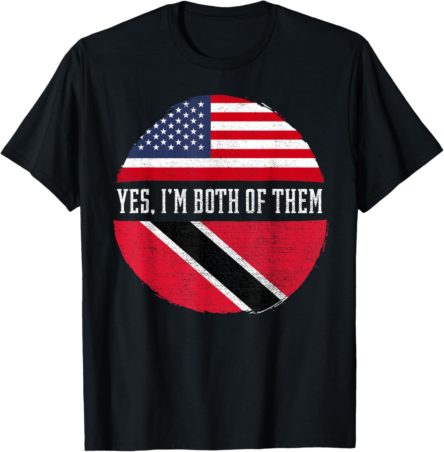 Half American Half Trinbagonian Usa Flag Trinidad And Tobago