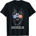 German Shepherd Patriotic Dog Merica 4Th Of July Usa Flag