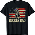 Patriotic Doodle Dad Goldendoodle American Flag 4Th Of July