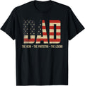Dad Protector Hero Legend Usa Flag Dad Fathers Day