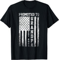 Promoted To Grandpa Est 2024 American Flag