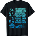 I Am A Swimmer T Shirt Funny Swim Swimming Cool Practice Tee