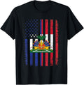 Haiti Usa Flag Shirt 4Th Of July American Haitian Flag
