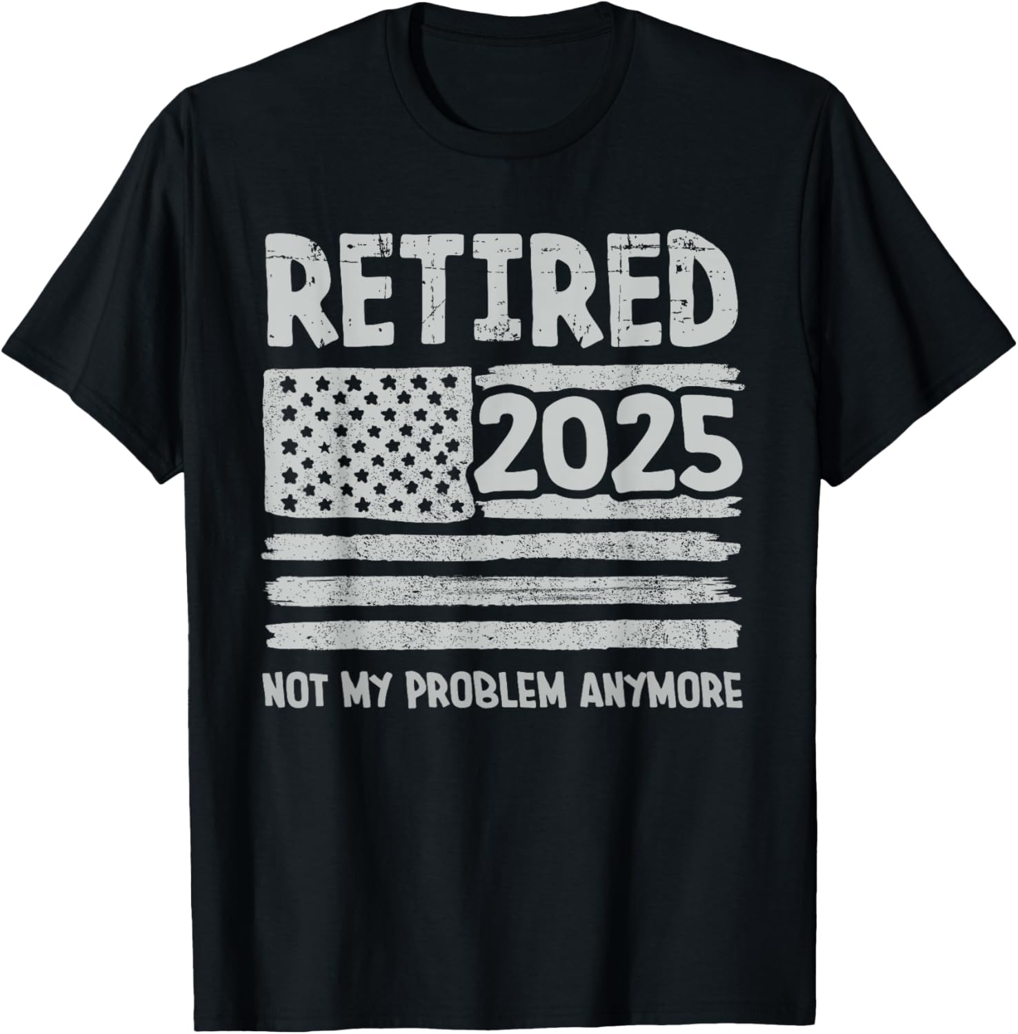 Retired 2025 With Vintage Us American Flag For Retirement