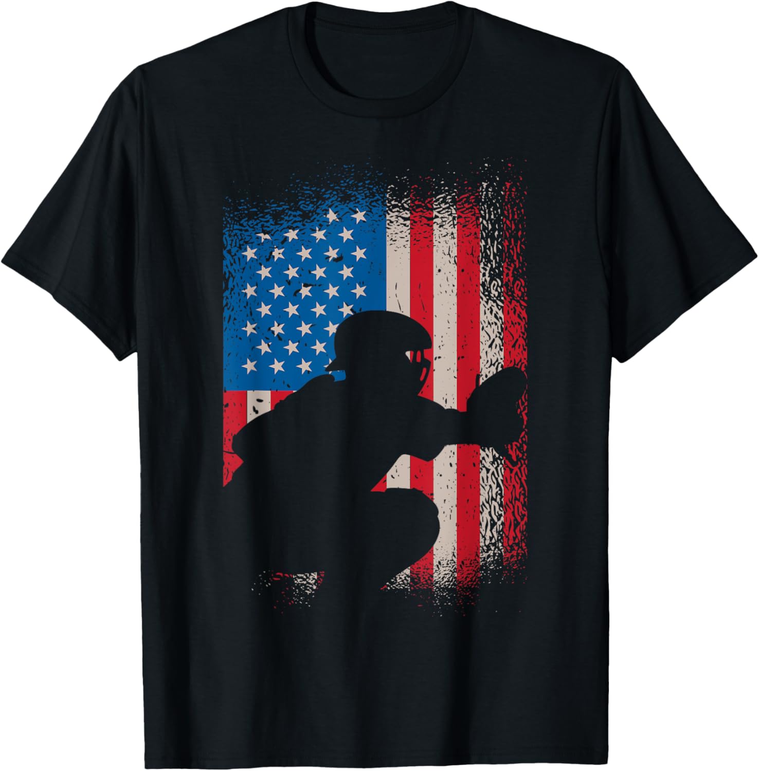 American Flag Baseball Catcher Design Usa Flag Baseball