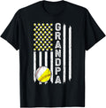 Grandpa American Flag Softball Baseball Grandpa