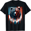 Bear American Flag Shirt Wildlife 4Th Of July Patriotic