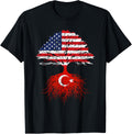 Turkey Roots Turkish American Usa Flags Naturalization Gift