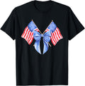 American Coquette Bow Patriotic Usa Flag 4Th Of July Women