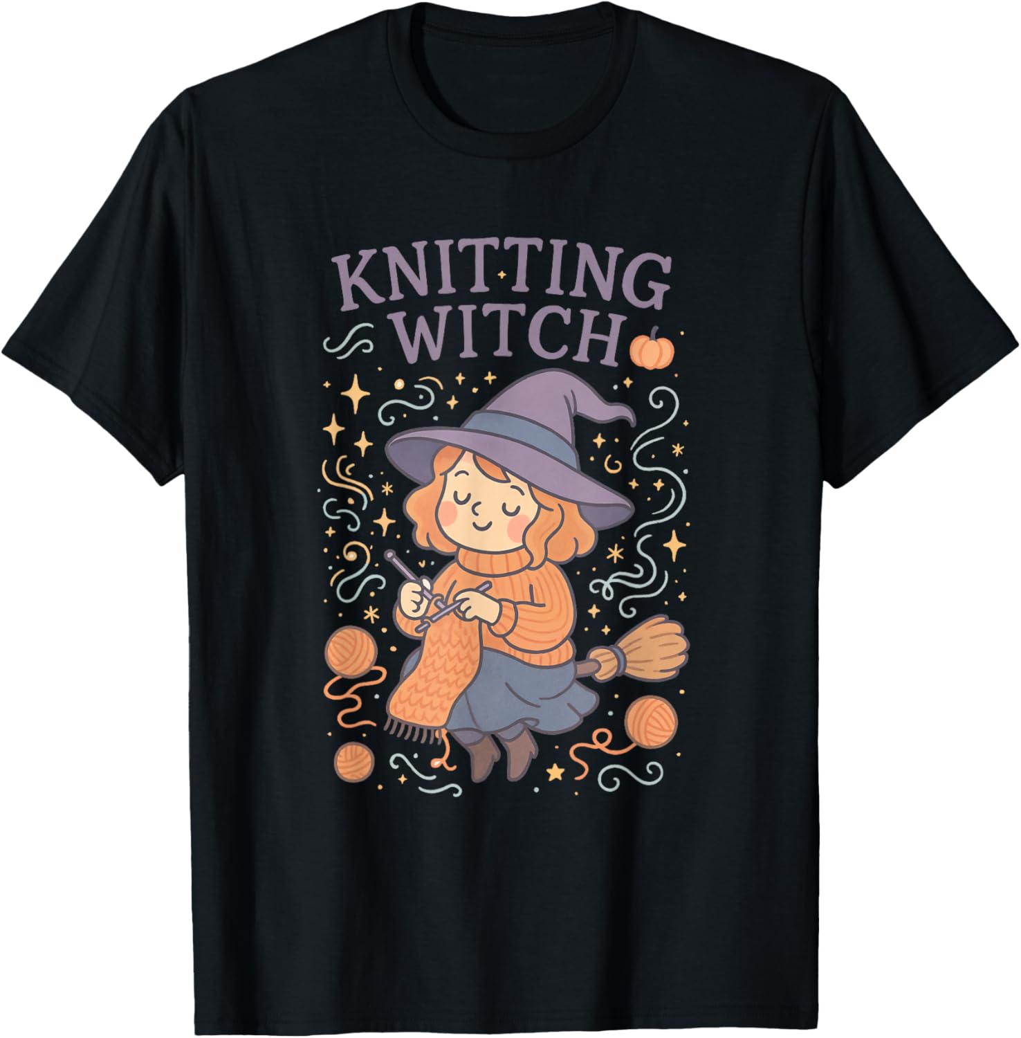Knitting Witch Halloween Vibes for Cozy Yarn Crafters