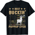 Best Buckin Poppop Ever Apparel American Flag Camo Hunting