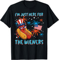 Here For Wieners 4Th Of July Hotdog Patriot Men Women Kids
