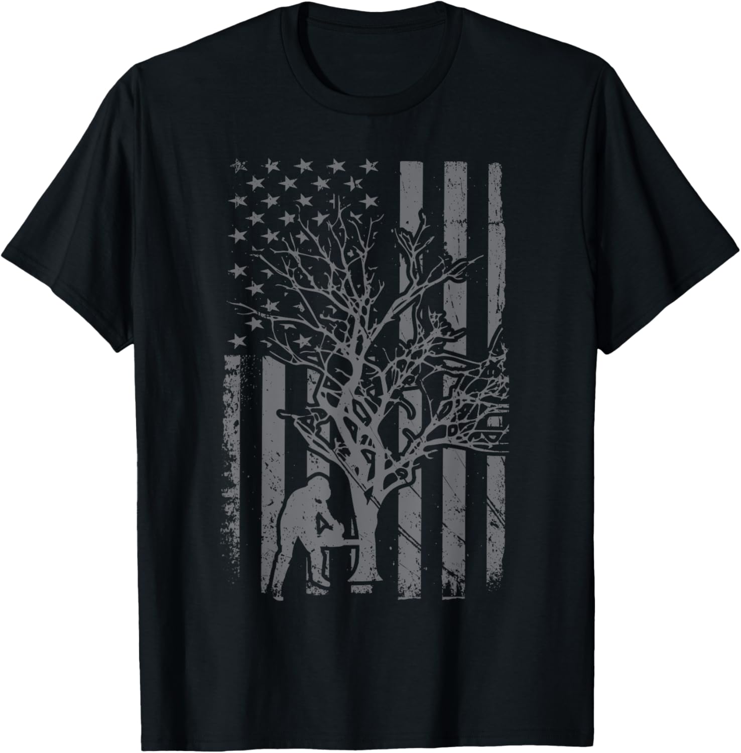 Tree Cutter American Flag Chainsaw Operator Arborist Patriot