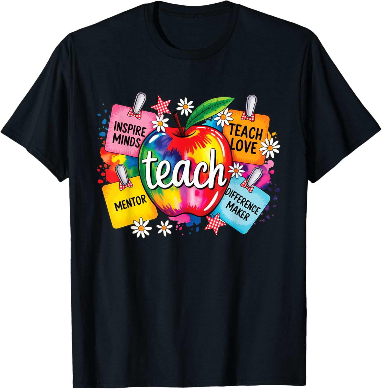 Colorful Teach Inspire Mentor Difference Maker Love Teacher