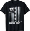 Baseball American Flag George Kirby Seattle Baseball Mlbpa