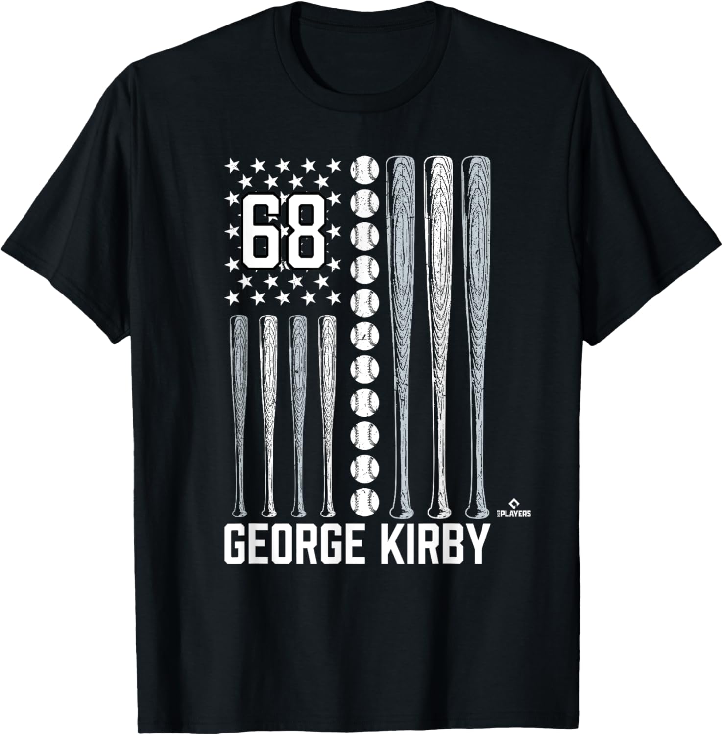 Baseball American Flag George Kirby Seattle Baseball Mlbpa