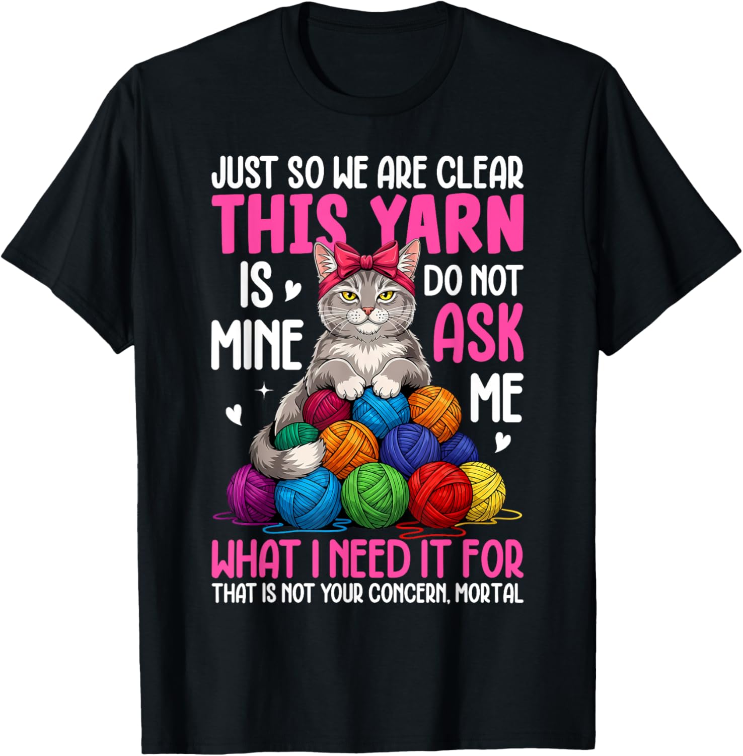 Cat colorful yarn eggs just so we are clear yarn is mine