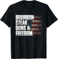Bourbon Steak Guns Freedom Usa Flag Whiskey Gift