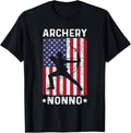 Archery Nonno Grandpa Usa Flag 4Th Of July