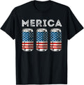 Funny 4Th Of July Beer Loving Dad Drinking Men Usa Flag