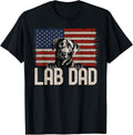 Best Dog Dad Ever American Flag Lab Dad