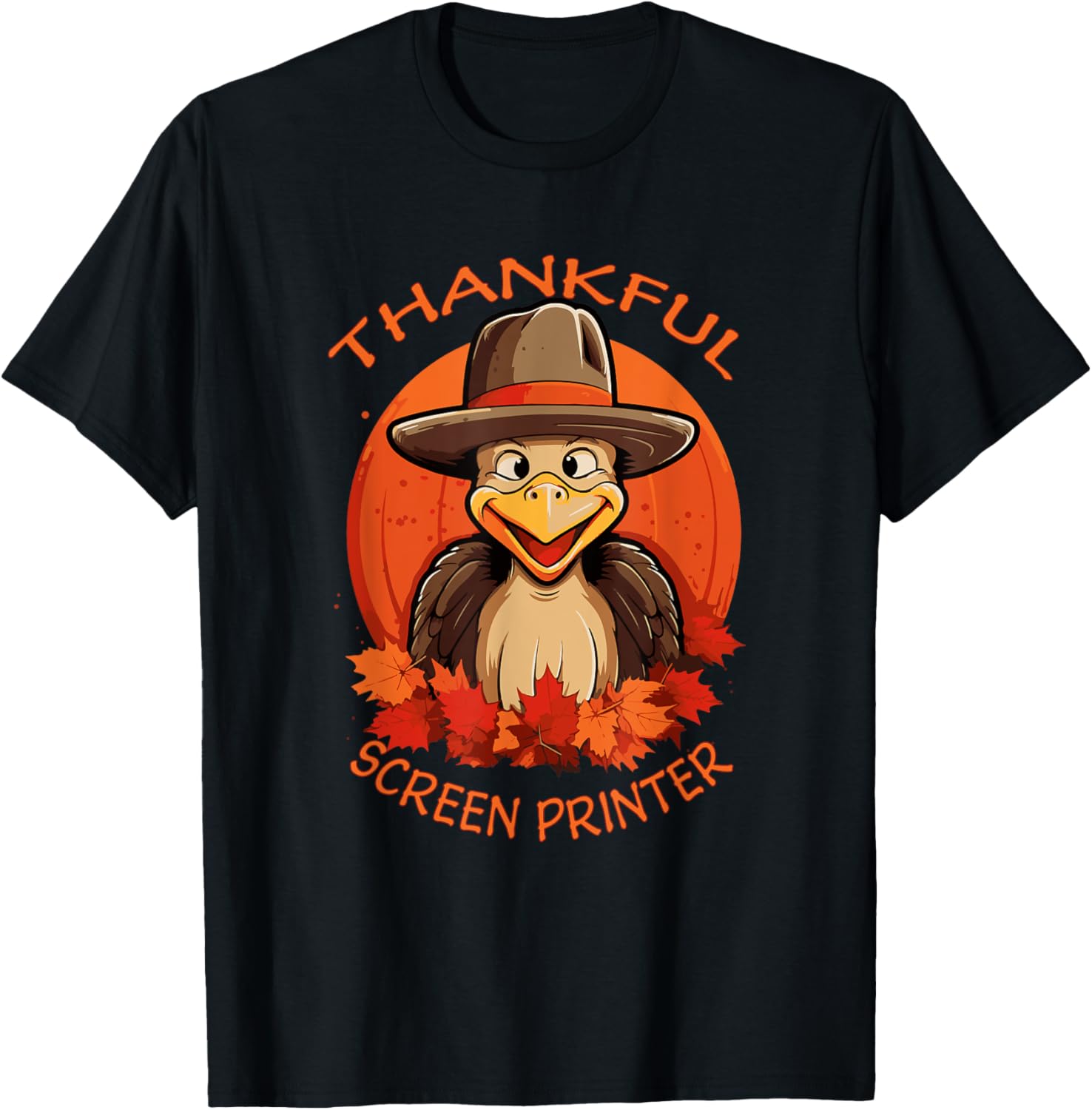 Screen Printer Funny Thanksgiving Turkey Fall