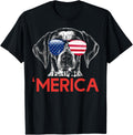 Merica German Shorthaired Pointer American Flag