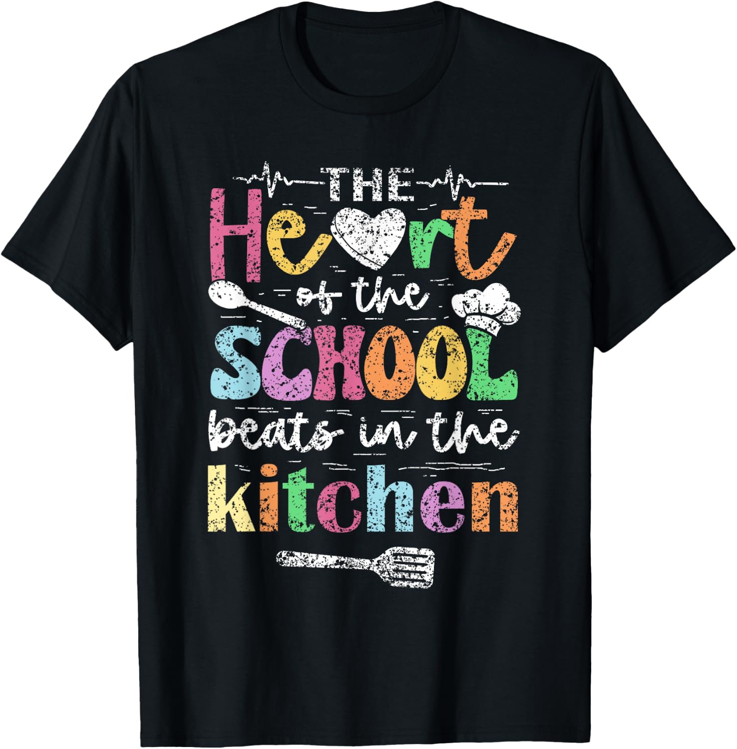 The Heart of the School Beats in the Kitchen Lunch Lady Shirt 28