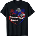 Childcare Provider American Flag Heart 4Th Of July