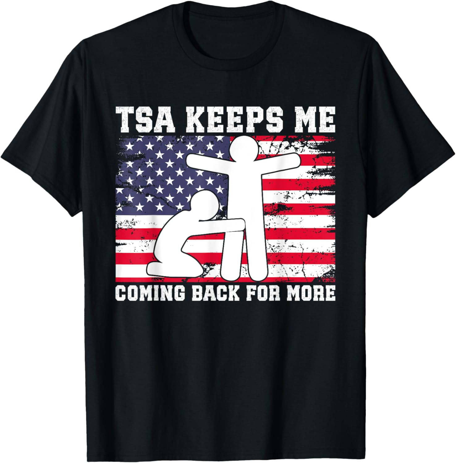 It Is Not Gay If It Is Tsa Security Vintage Usa Flag