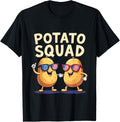 Funny Potato Buddy Friendship And American Flag Sunglasses