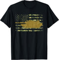 M1 Abrams Military Battle Tank Camo American Flag