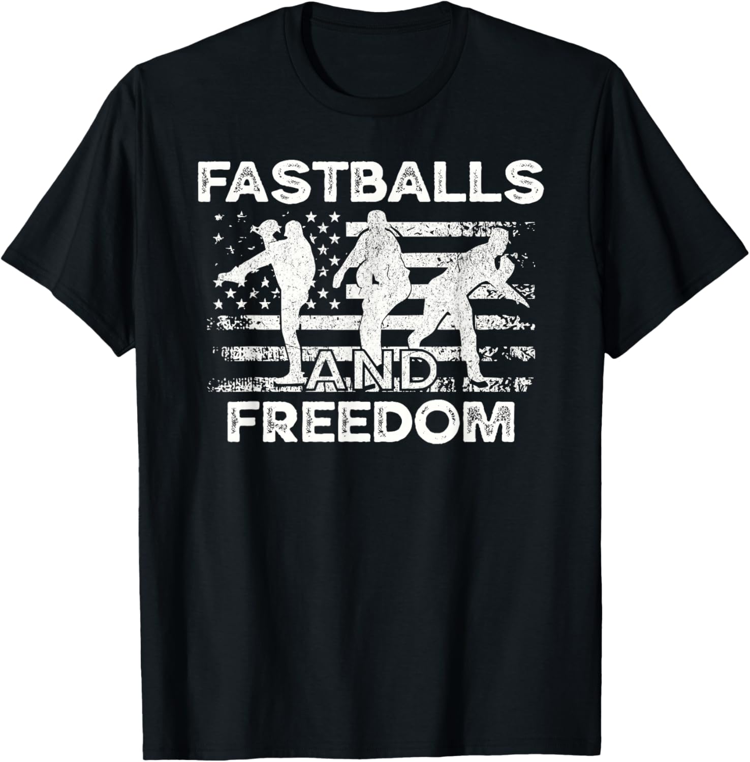 Fastballs And Freedom Baseball Usa Flag
