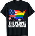 We The People Means Everyone Lgbt Pride Month Flag Usa Map