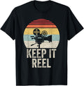 Vintage Retro Keep It Reel Shirt Filmmakers and Film Fans