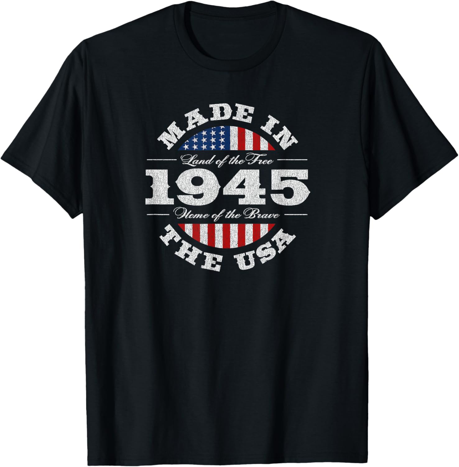 80 Year Old Patriotic American Usa Flag 1945 80Th Birthday
