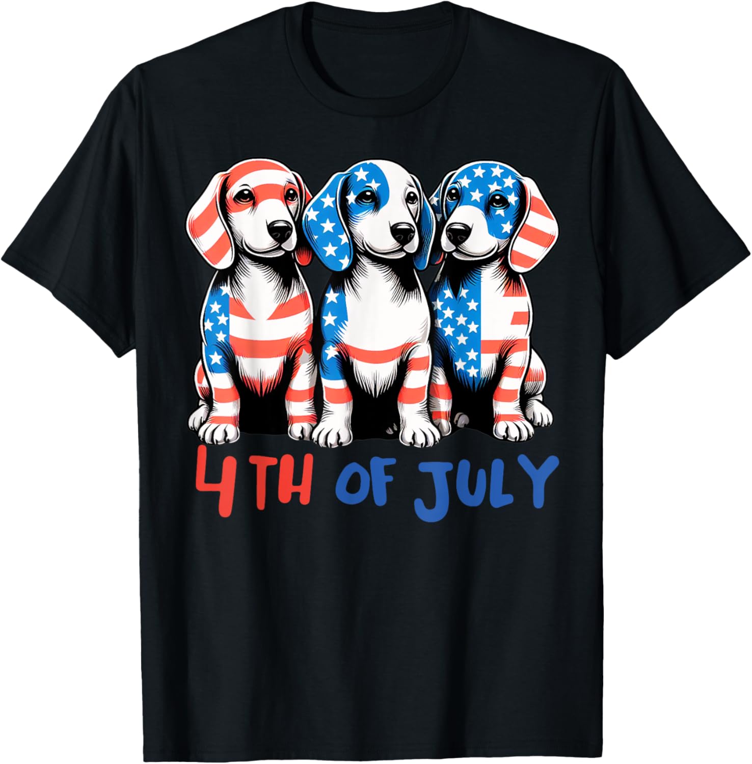 American Flag Beagle Dog Lover Patriotic 4Th Of July Dog
