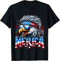 Merica Usa Flag American Bald Eagle 4Th Fo July