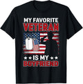 My Favorite Veteran Is My Boyfriend Usa Flag Veterans Day